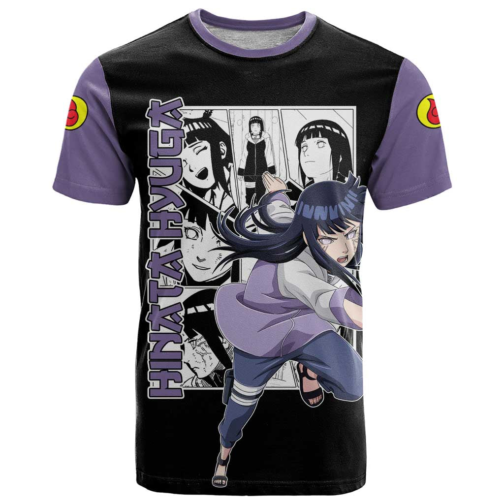 Hinata Hyuga - Naruto T Shirt Anime Mix Manga Style