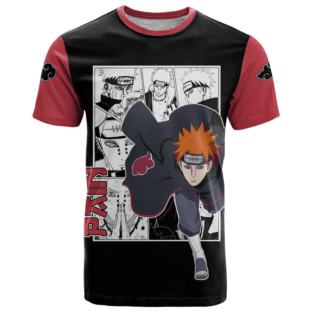 Pain - Naruto T Shirt Anime Mix Manga Style