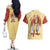 Saitama - One Punch Man Couples Matching Off The Shoulder Long Sleeve Dress and Hawaiian Shirt Anime Text Pattern Style