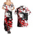 Zenitsu Agatsuma - Demon Slayer Couples Matching Summer Maxi Dress and Hawaiian Shirt Anime Text Pattern Style