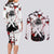 Inosuke Hashibira - Demon Slayer Couples Matching Long Sleeve Bodycon Dress and Long Sleeve Button Shirt Anime Japan Style