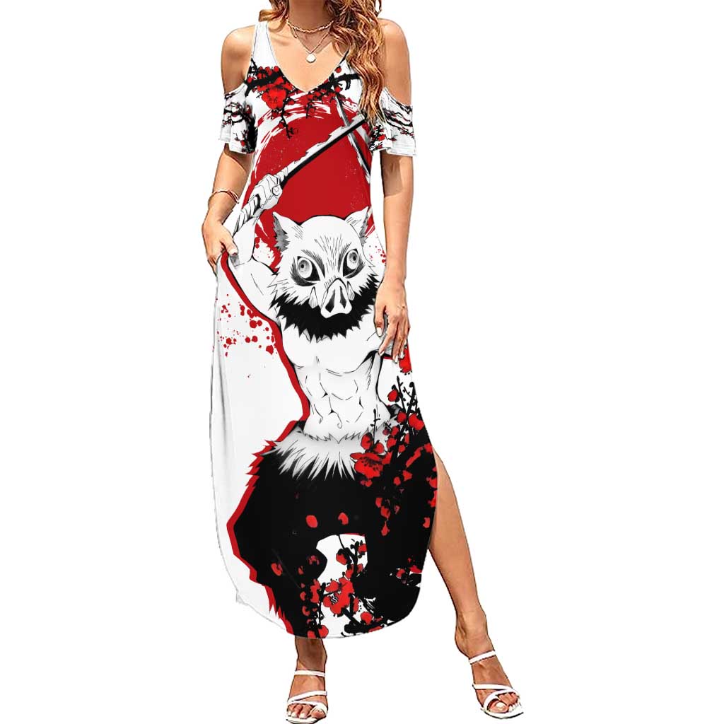 Inosuke Hashibira - Demon Slayer Summer Maxi Dress Anime Japan Style