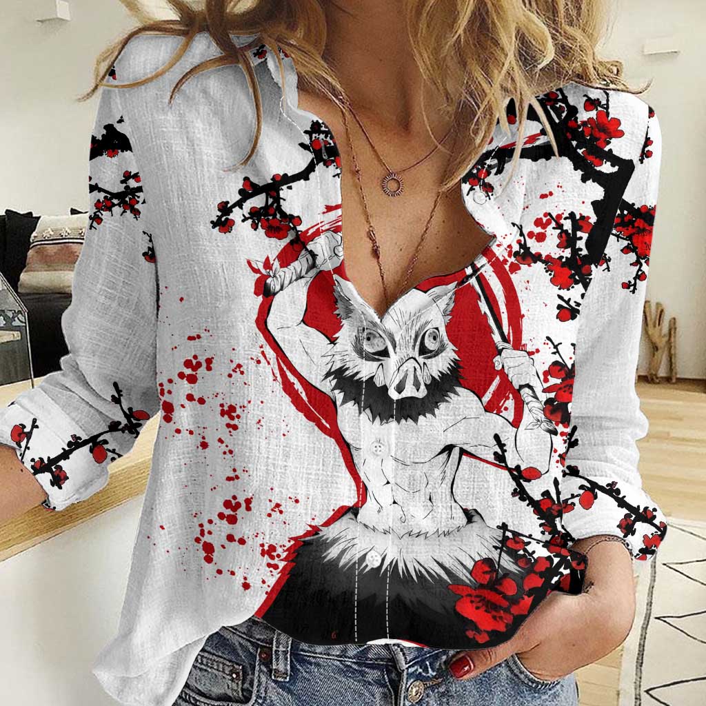 Inosuke Hashibira - Demon Slayer Women Casual Shirt Anime Japan Style