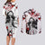 Nezuko Kamado - Demon Slayer Couples Matching Long Sleeve Bodycon Dress and Long Sleeve Button Shirt Anime Japan Style