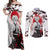 Sanemi Shinazugawa - Demon Slayer Couples Matching Off Shoulder Maxi Dress and Long Sleeve Button Shirt Anime Japan Style