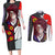 Kokushibo And Yoriichi - Demon Slayer Couples Matching Long Sleeve Bodycon Dress and Long Sleeve Button Shirt Anime Style