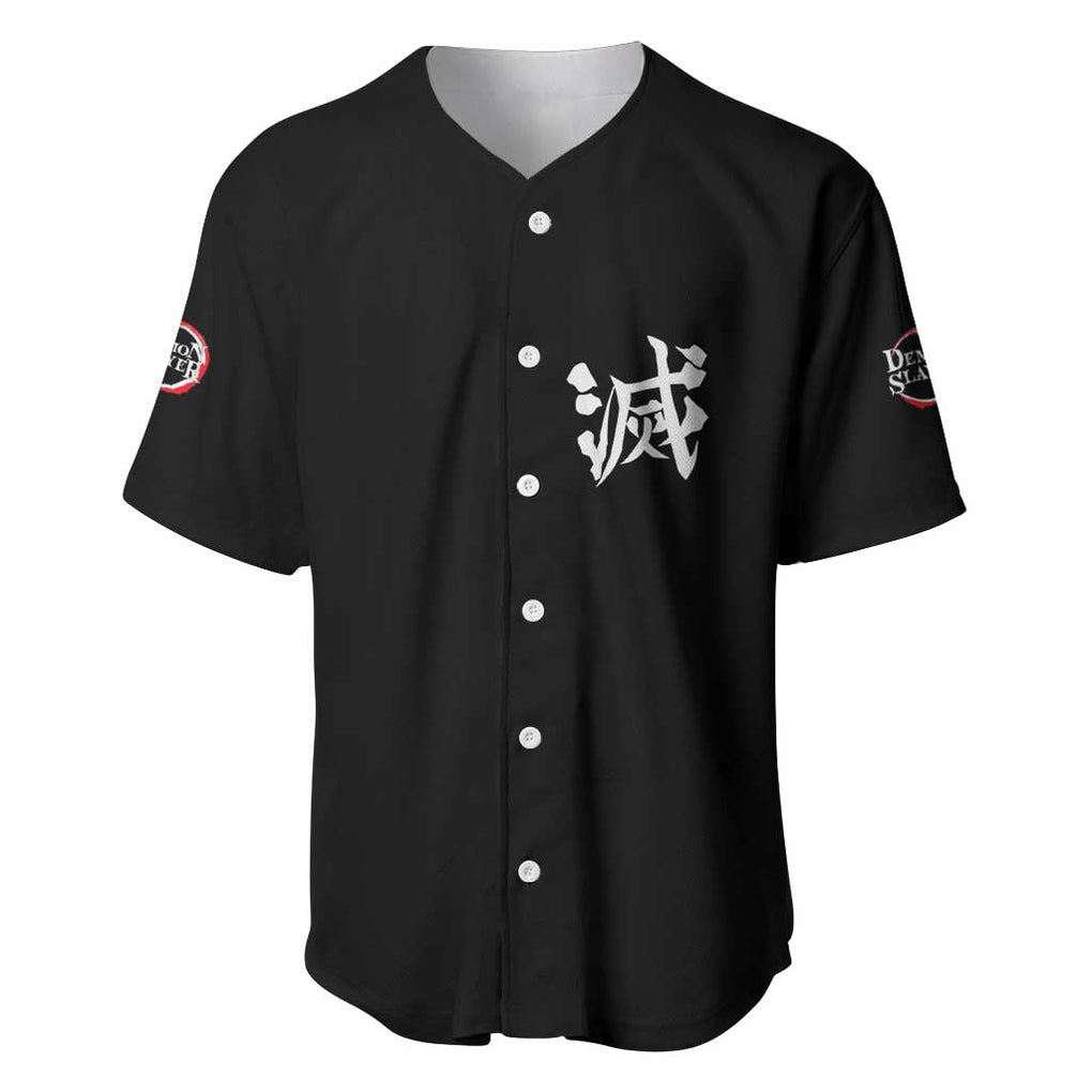 Obanai Iguro Kimesu No Yaiba Baseball Jersey Anime Style