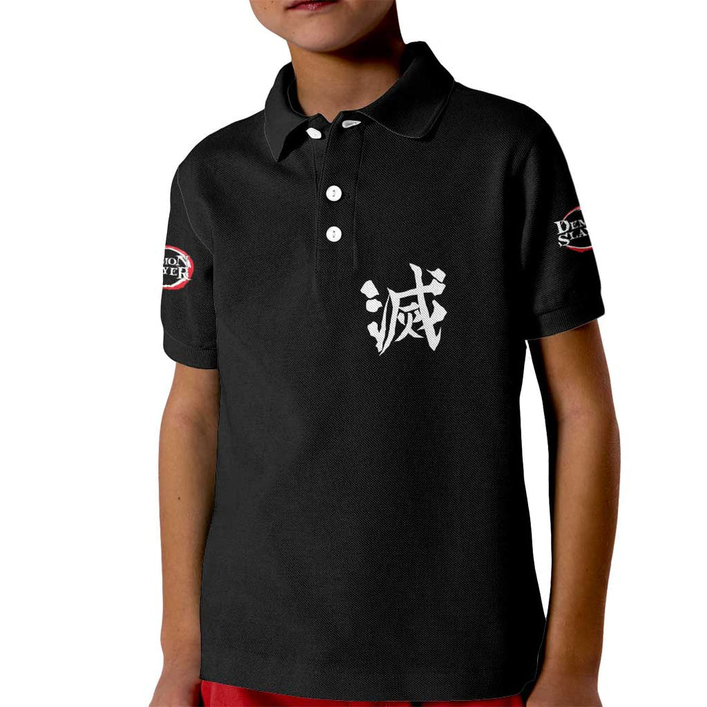 Obanai Iguro Kimesu No Yaiba Kid Polo Shirt Anime Style