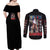 Shanks One Piece Couples Matching Off Shoulder Maxi Dress and Long Sleeve Button Shirt Anime Style