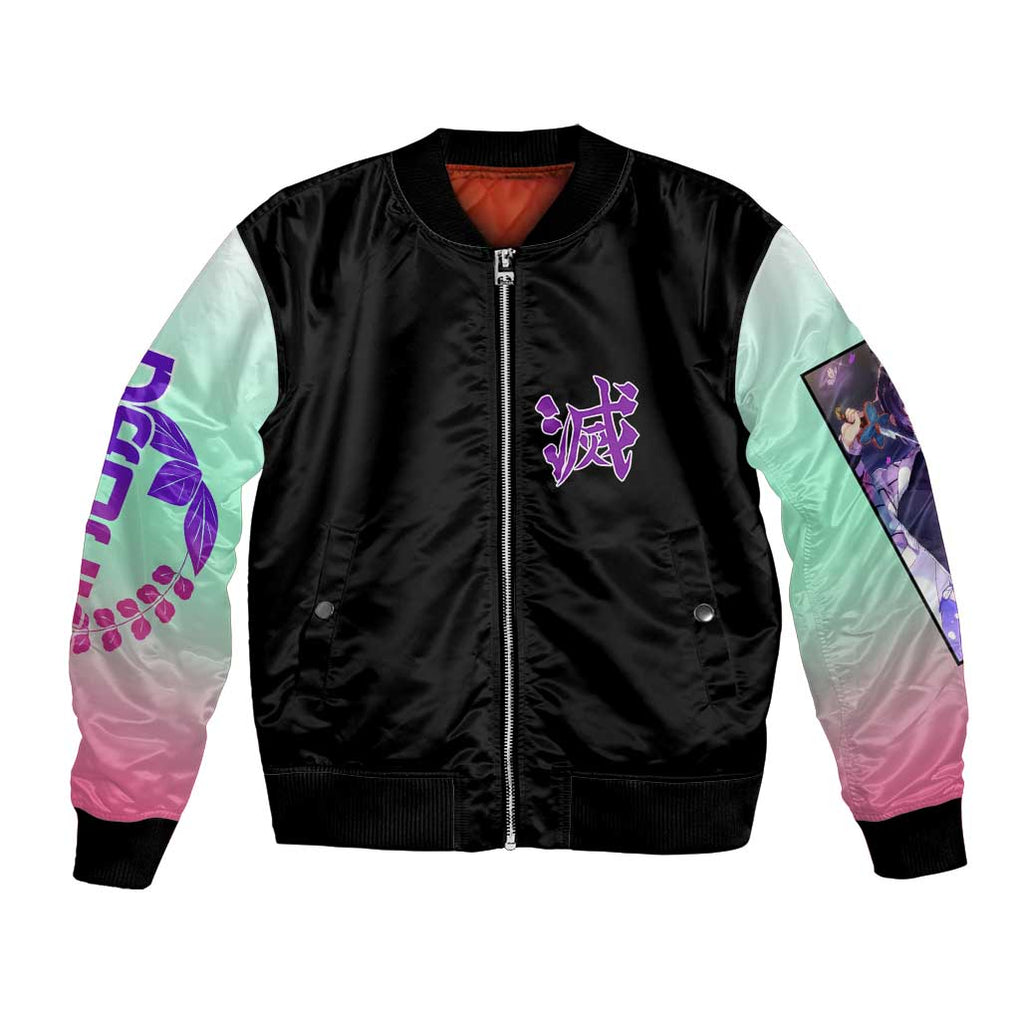 Shinobu Kocho Kimesu No Yaiba Bomber Jacket Japan Anime Style