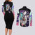 Shinobu Kocho Kimesu No Yaiba Couples Matching Long Sleeve Bodycon Dress and Long Sleeve Button Shirt Japan Anime Style