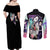 Shinobu Kocho Kimesu No Yaiba Couples Matching Off Shoulder Maxi Dress and Long Sleeve Button Shirt Japan Anime Style