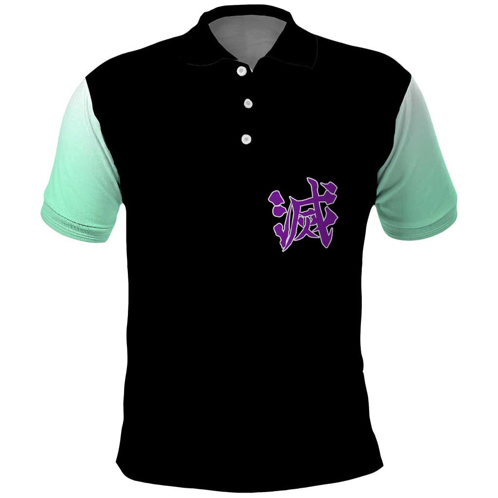 Shinobu Kocho Kimesu No Yaiba Polo Shirt Japan Anime Style