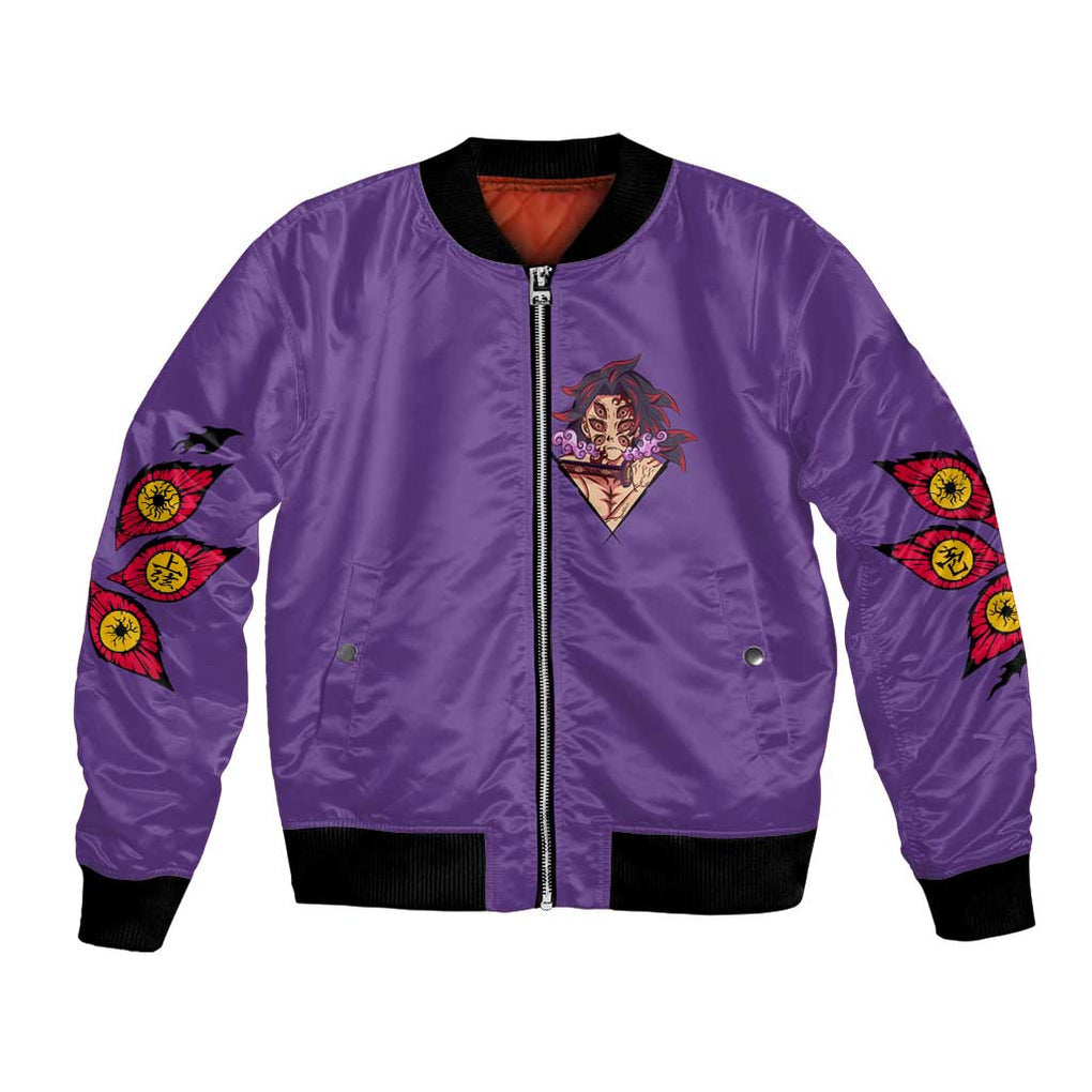 Kokushibo Kimesu No Yaiba Bomber Jacket Japan Anime Style