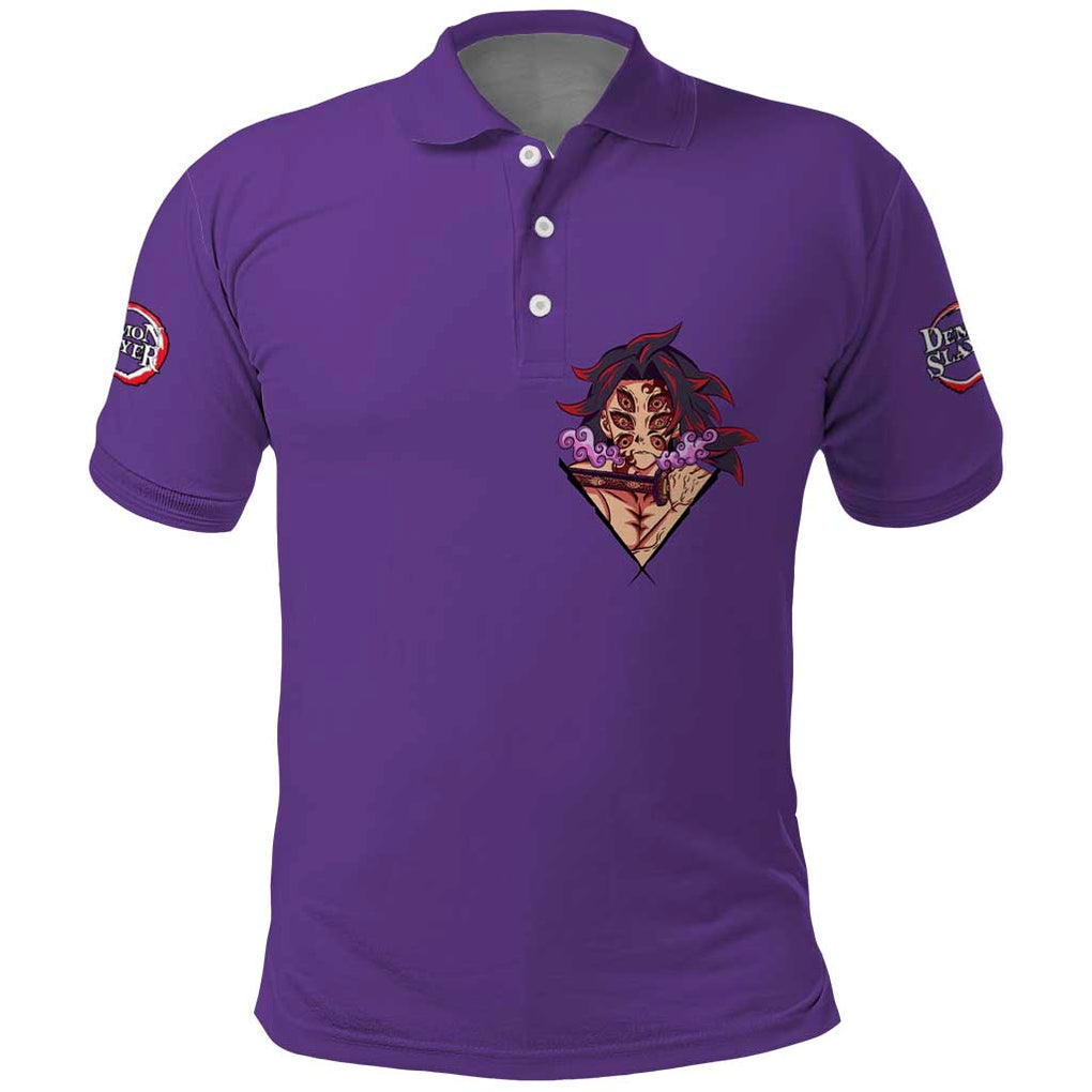 Kokushibo Kimesu No Yaiba Polo Shirt Japan Anime Style