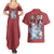 Yoko Kurama Yuyu Hakusho Couples Matching Summer Maxi Dress and Hawaiian Shirt Anime Style