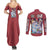 Yoko Kurama Yuyu Hakusho Couples Matching Summer Maxi Dress and Long Sleeve Button Shirt Anime Style