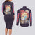 Togepi - Poke Couples Matching Long Sleeve Bodycon Dress and Long Sleeve Button Shirt Anime Style