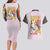 Ampharos - Poke Couples Matching Long Sleeve Bodycon Dress and Hawaiian Shirt Anime Style