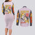 Ampharos - Poke Couples Matching Long Sleeve Bodycon Dress and Long Sleeve Button Shirt Anime Style