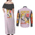 Ampharos - Poke Couples Matching Off Shoulder Maxi Dress and Long Sleeve Button Shirt Anime Style