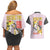 Ampharos - Poke Couples Matching Off Shoulder Short Dress and Hawaiian Shirt Anime Style