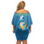 Squirtle Poke Off Shoulder Short Dress Anime Style