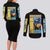 Umbreon Poke Couples Matching Long Sleeve Bodycon Dress and Long Sleeve Button Shirt Anime Style