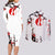 Vegito - Japan Style Anime Couples Matching Long Sleeve Bodycon Dress and Long Sleeve Button Shirt