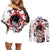 Gogeta - Japan Style Anime Couples Matching Off Shoulder Short Dress and Long Sleeve Button Shirt