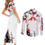 Gogeta - Japan Style Anime Couples Matching Short Sleeve Bodycon Dress and Long Sleeve Button Shirt