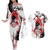 Gohan - Japan Style Couples Matching Off The Shoulder Long Sleeve Dress and Hawaiian Shirt