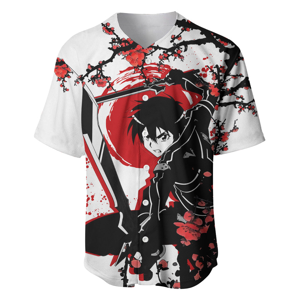 Kirito Baseball Jersey Sword Art Online Anime Japan Style