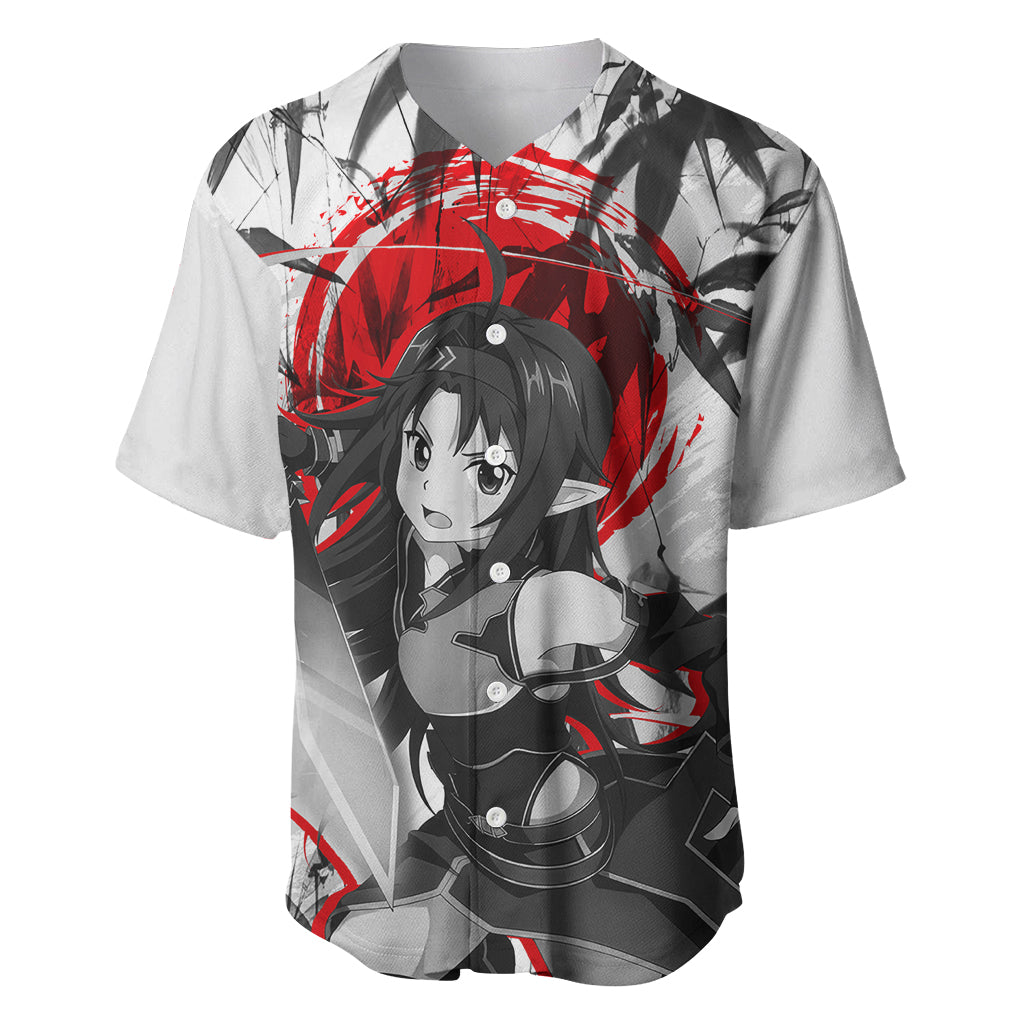 Yuuki Japan Style Baseball Jersey Sword Art Online