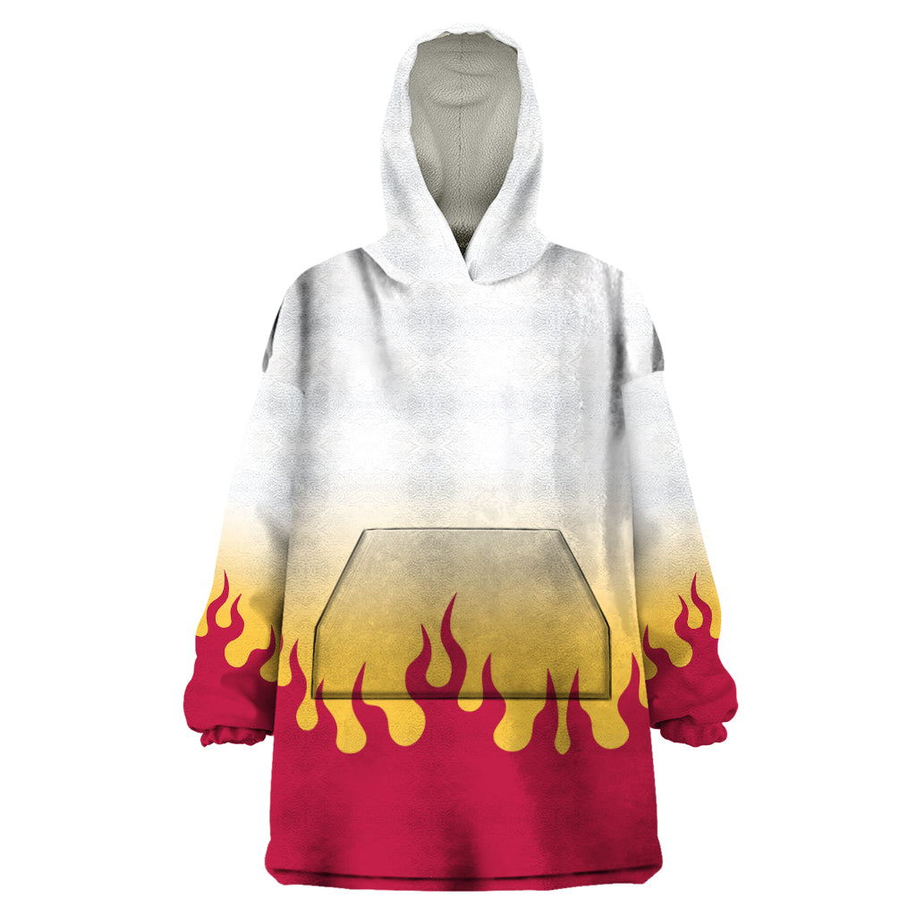 Kyojuro Rengoku Wearable Blanket Hoodie Demon Slayer