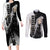 Undertaker Couples Matching Long Sleeve Bodycon Dress and Long Sleeve Button Shirt Black Butler