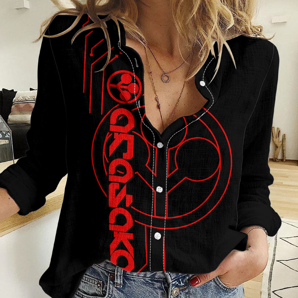 Arasaka Academy Women Casual Shirt Cyberpunk