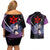 Uchiha Sasuke Sharingan Eyes Couples Matching Off Shoulder Short Dress and Hawaiian Shirt Naruto