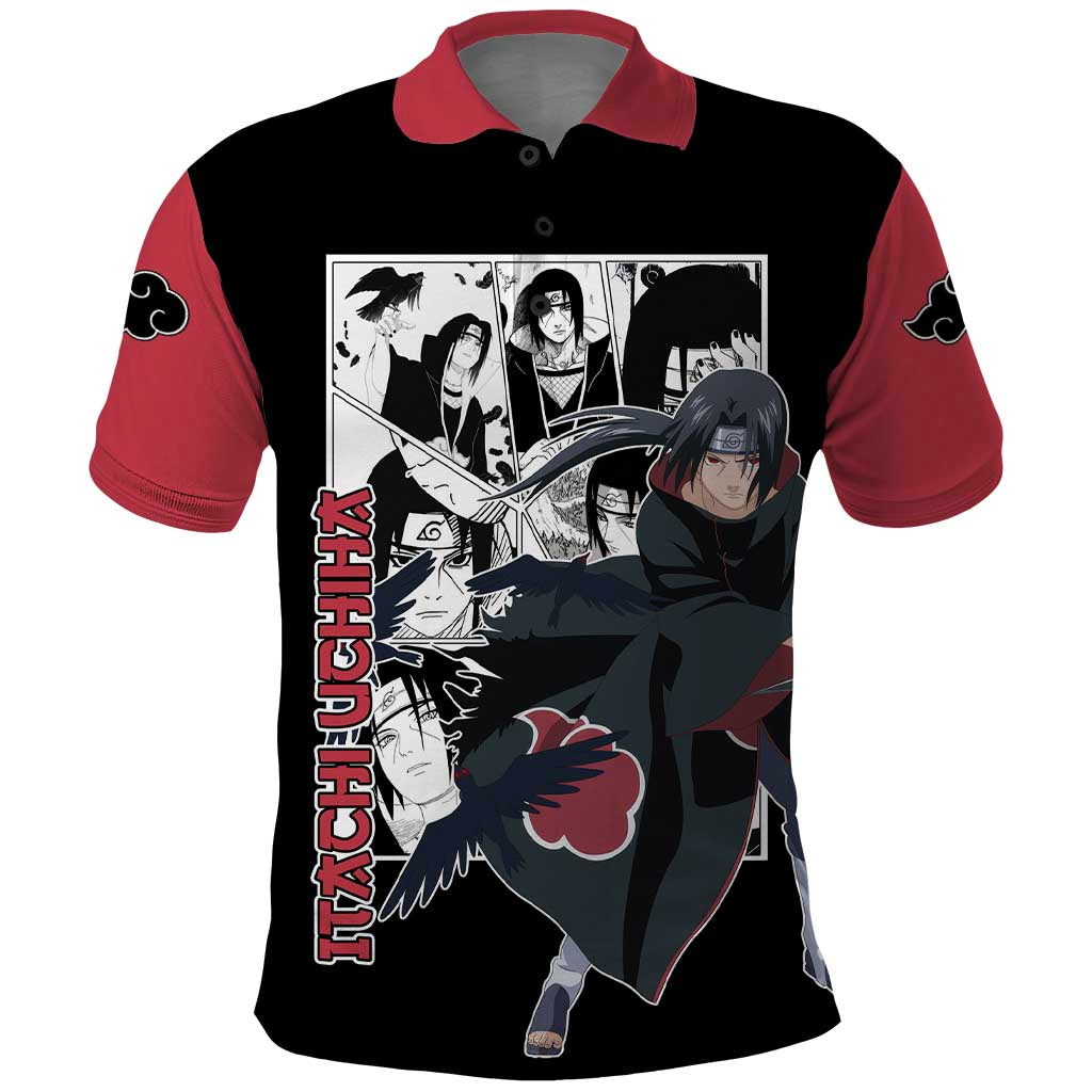 Itachi Uchiha - Naruto Polo Shirt Anime Mix Manga Style