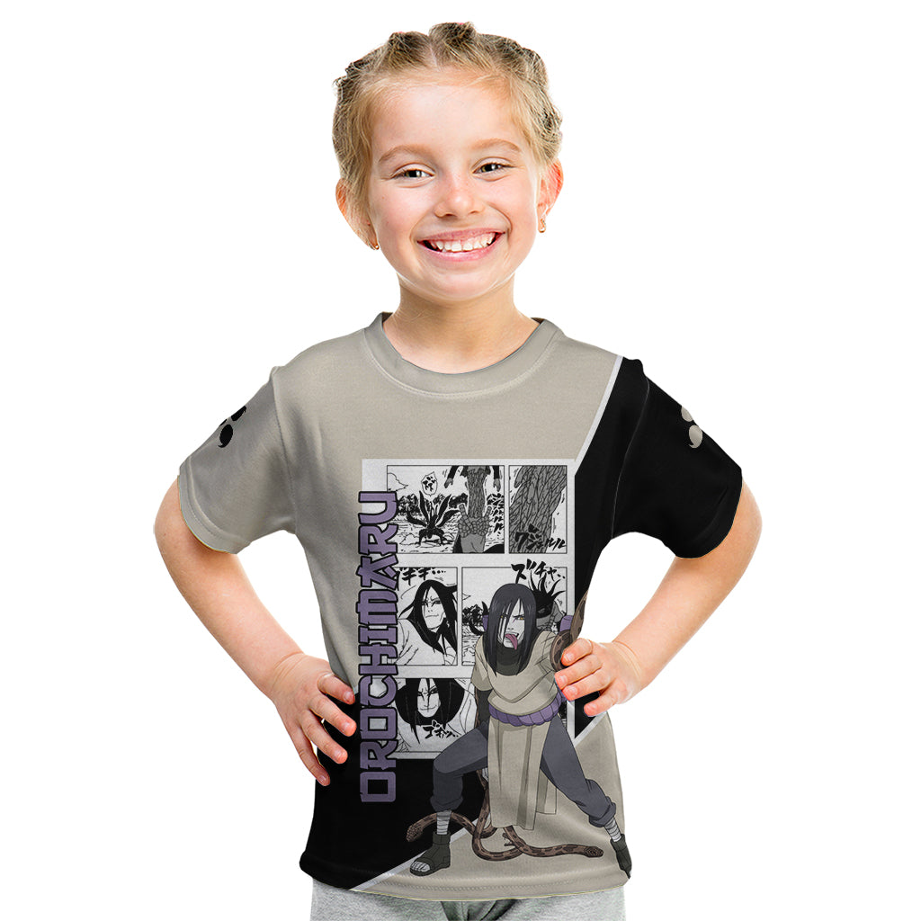 Orochimaru - Naruto Kid T Shirt Anime Mix Manga Style