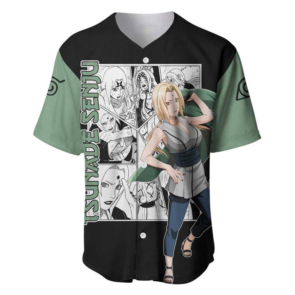 Tsunade Senju - Naruto Baseball Jersey Anime Mix Manga Style