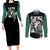 Rock Lee - Naruto Couples Matching Long Sleeve Bodycon Dress and Long Sleeve Button Shirt Anime Mix Manga Style