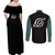 Rock Lee - Naruto Couples Matching Off Shoulder Maxi Dress and Long Sleeve Button Shirt Anime Mix Manga Style