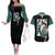 Rock Lee - Naruto Couples Matching Off The Shoulder Long Sleeve Dress and Hawaiian Shirt Anime Mix Manga Style