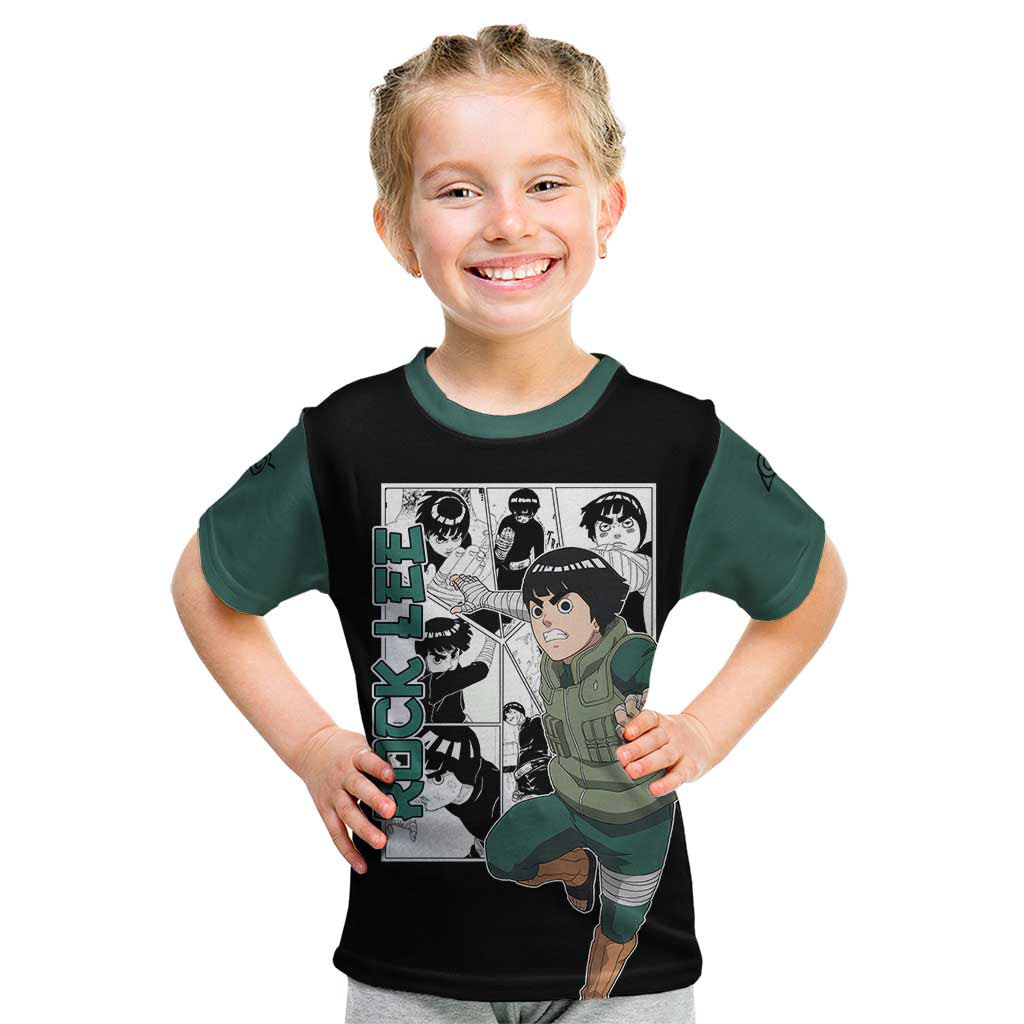 Rock Lee - Naruto Kid T Shirt Anime Mix Manga Style