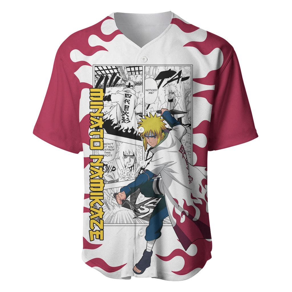 Minato Namikaze - Naruto Baseball Jersey Anime Mix Manga Style