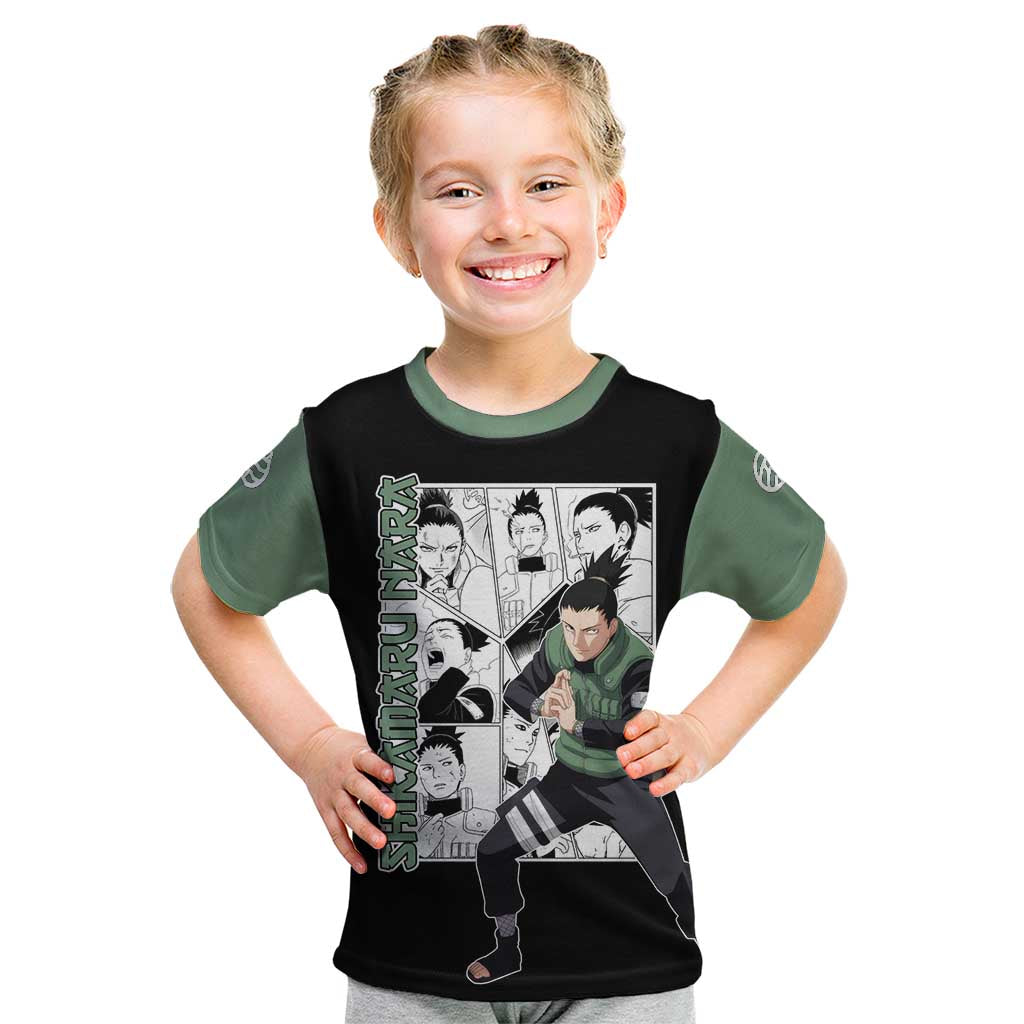 Shikamaru Nara - Naruto Kid T Shirt Anime Mix Manga Style