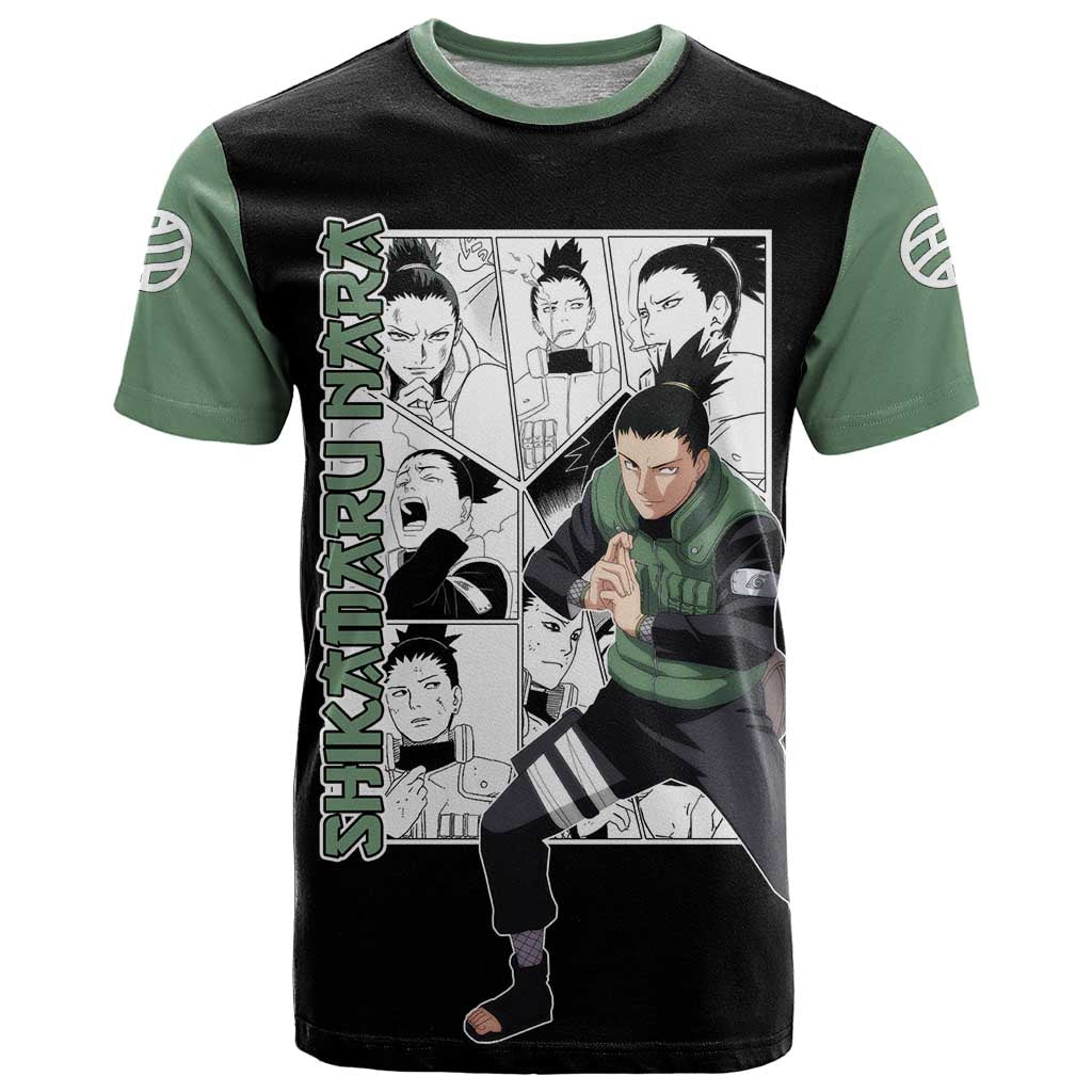 Shikamaru Nara - Naruto T Shirt Anime Mix Manga Style