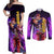 Yuda - Fist Of The North Star Couples Matching Off Shoulder Maxi Dress and Long Sleeve Button Shirt Anime Mix Manga Style