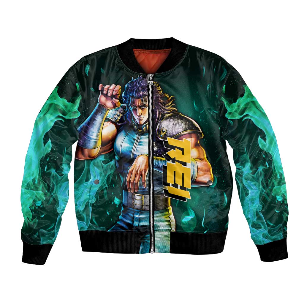 Rei - Fist Of The North Star Bomber Jacket Anime Mix Manga Style